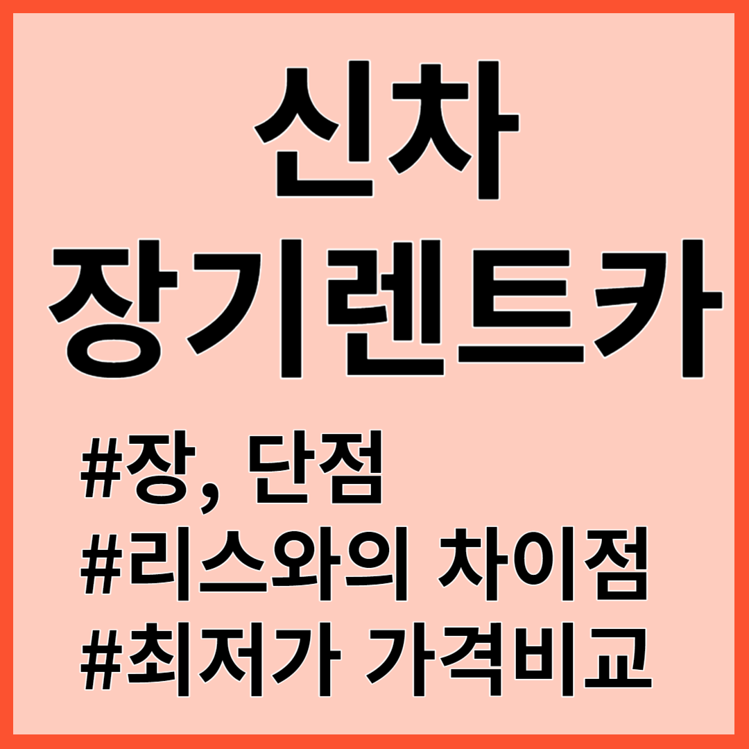 신차장기렌트카